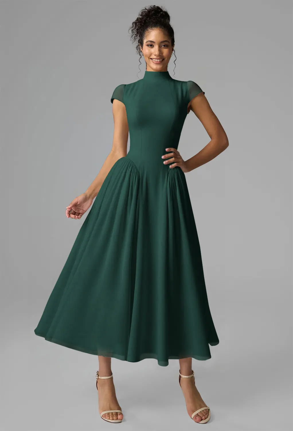 slim fit dress slacks Made in USA Teal Green Infinity Dress Bridesmaid Multiway Convertible Dress Made in USA +36 Colors main image 1