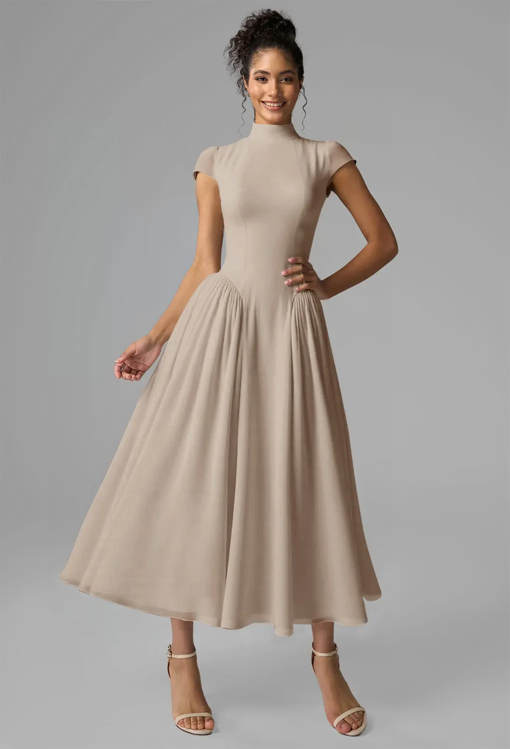 beige dress graduation Taupe Dresses Crafted from soft satin Black Summer Dresses | casliqarc Size:US Size 10 Grad dress