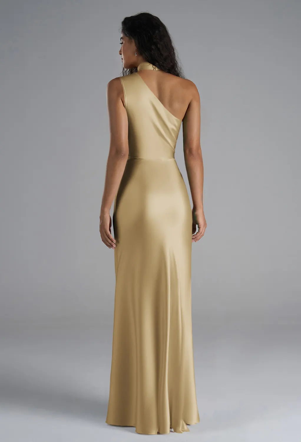 gold bridesmaid dresses amazon Gold A Line V Neck Bridesmaid Dresses with Split PB125