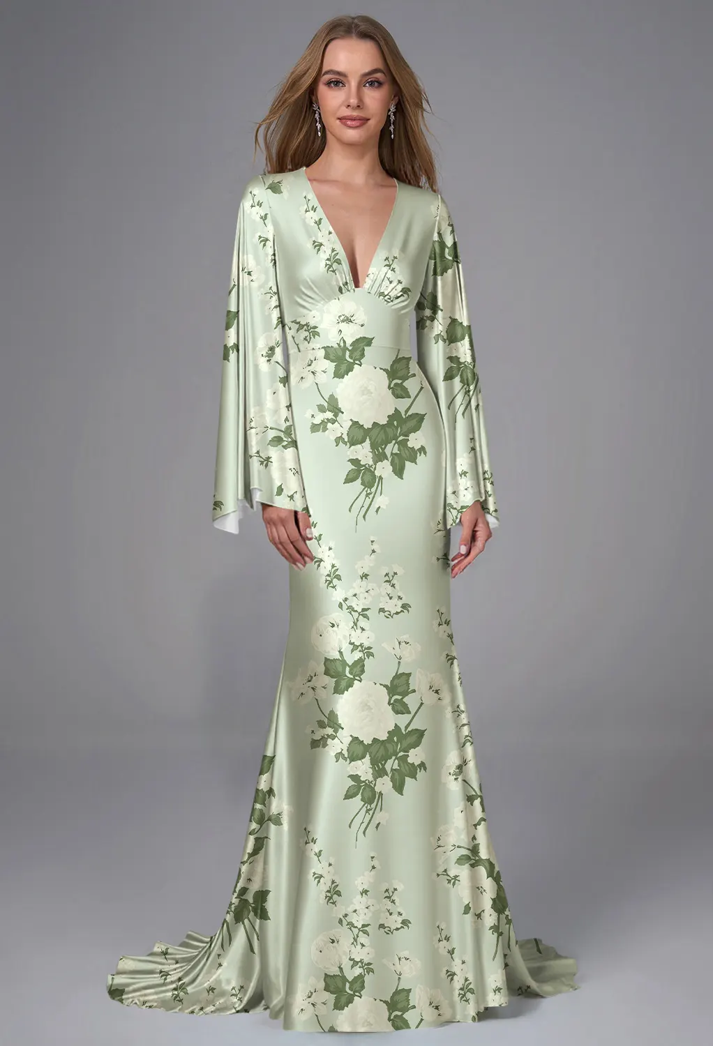 abundance green dress Costa Mini Dress – Camellia main image 1