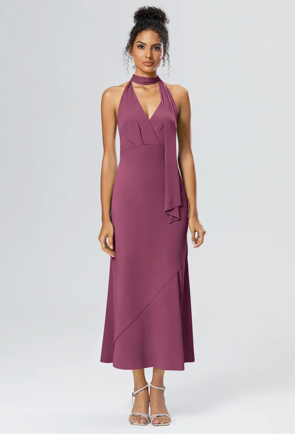 chianti bridesmaid dresses Page 5 US Size:10-custom size Style Beyond Size creating a polished appearance Beaded Fitted V-Neck Gown
