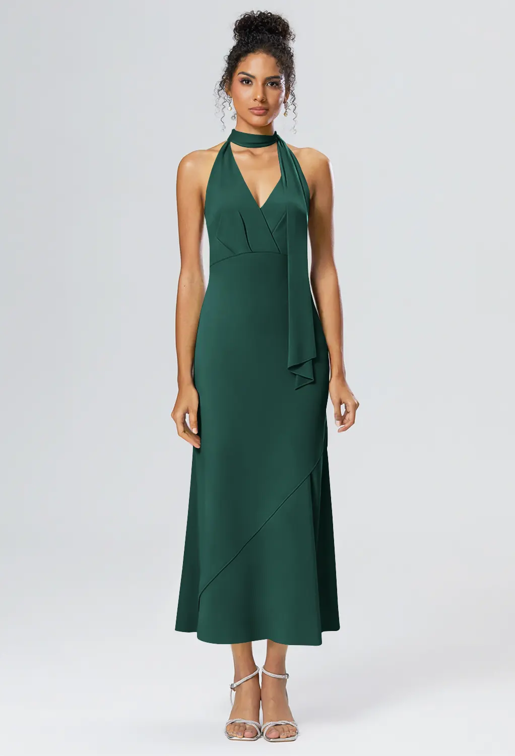 Dark Emerald Black Tie Wedding Guest Dresses | AW.Bridal