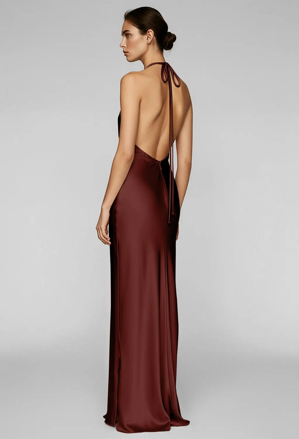 bridesmaid dresses maroon gold Wholesale Cheap African Customized Party Maid of Honor