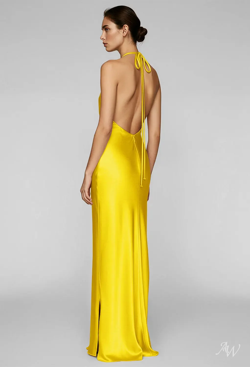 daffodil bridesmaid dresses AW.Bridal Stretch Satin Column Halter Neckline Floor Length Sleeveless Backless Dress Size 18 Size:17.0 Modest / Simple Years GroupX: Celestial Night Off The Shoulder Mini Dress Amalfi Maxi Dress |