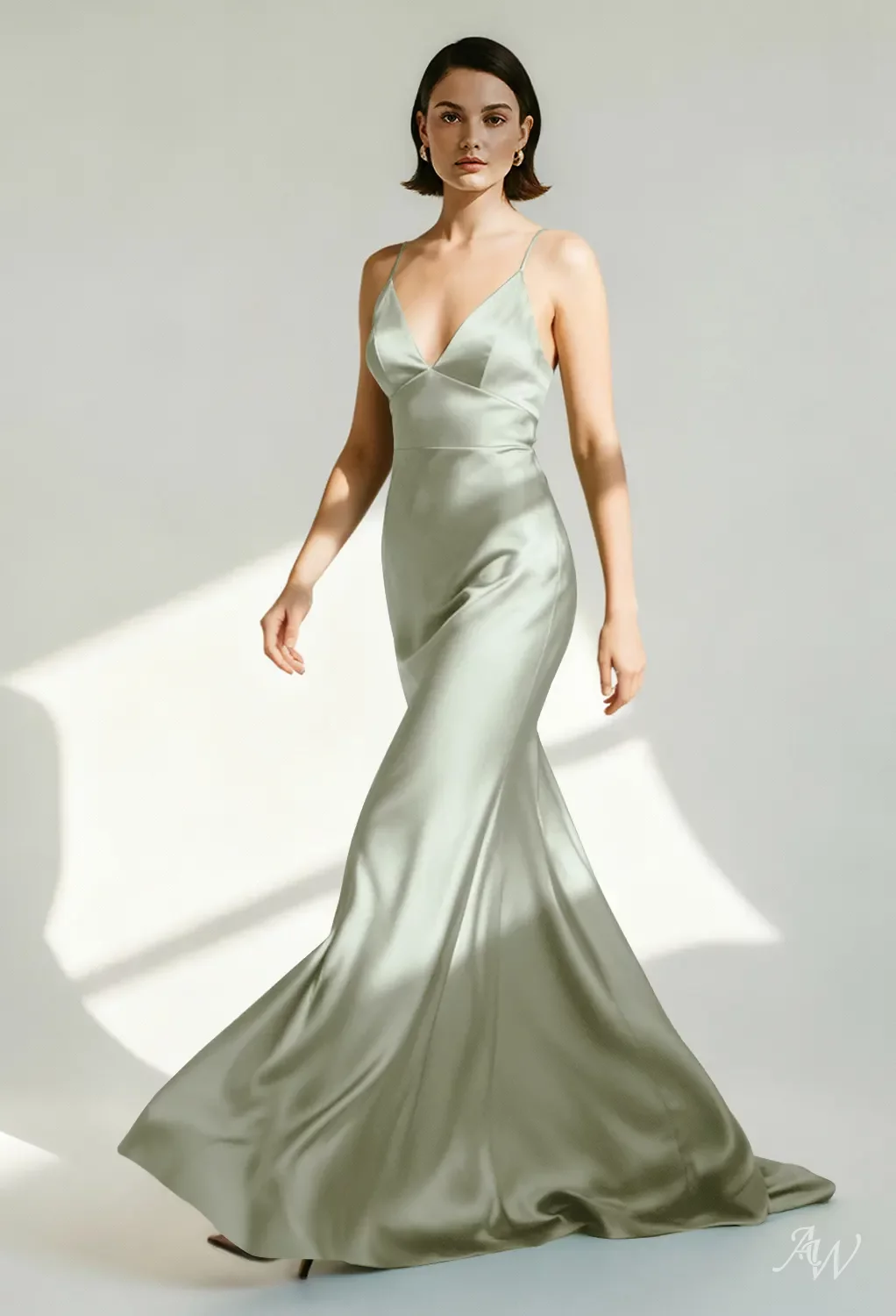 green dress with tan shoes Ricki Maxi Dress - Sage Green