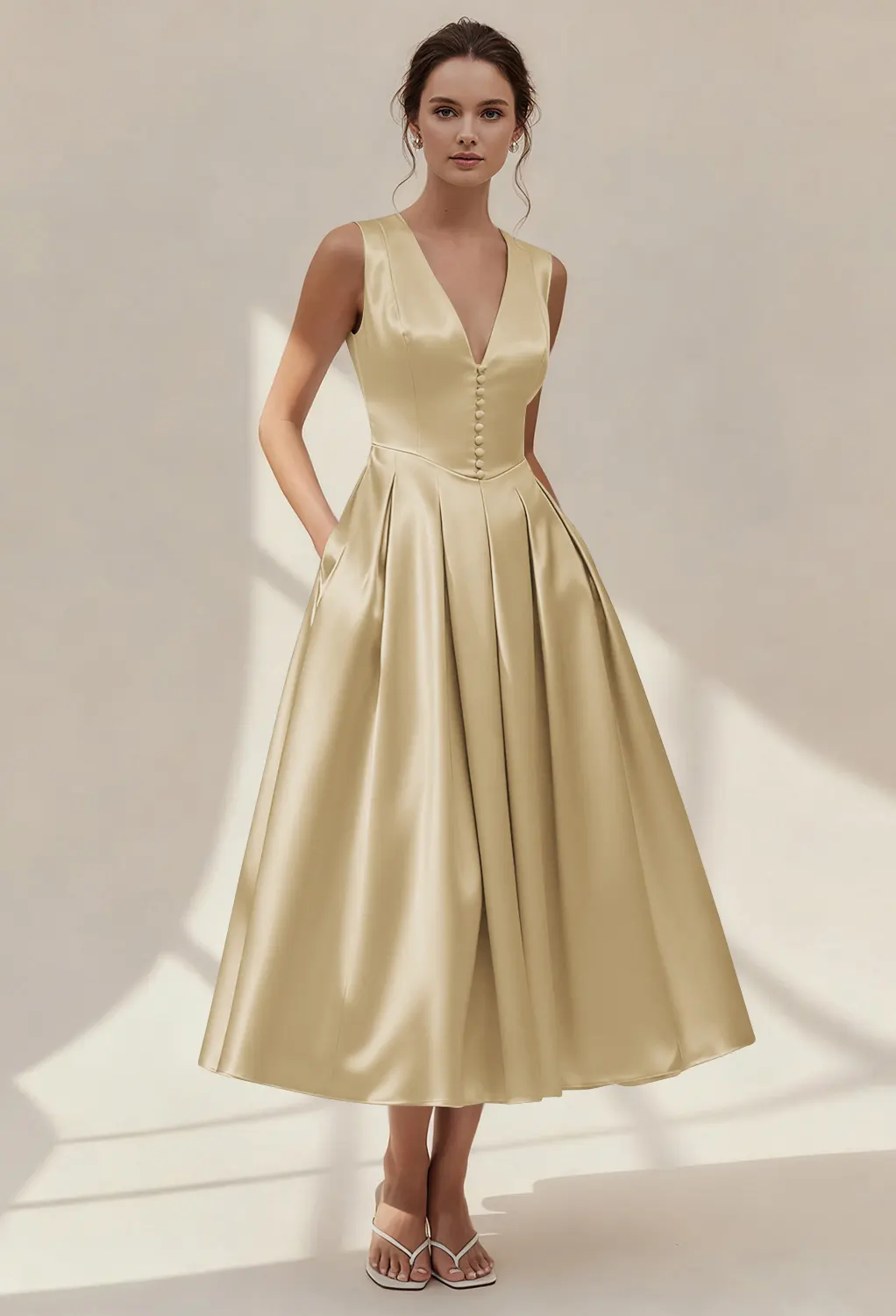 gold bridesmaid dresses short Light discount quinceanera dresses