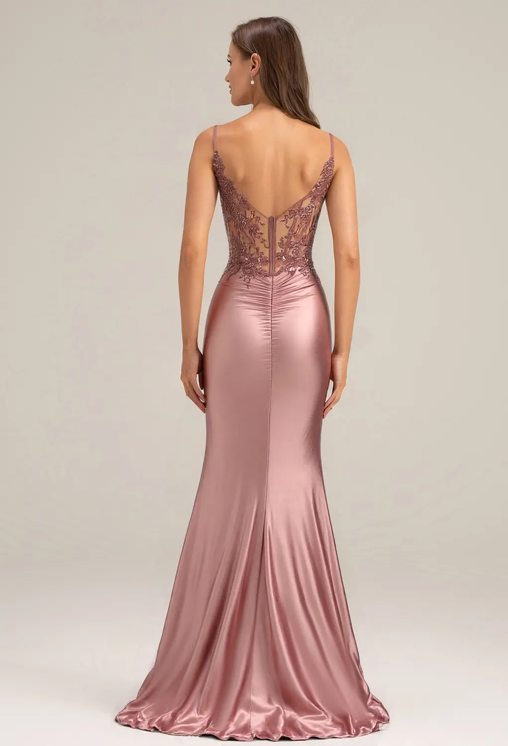 sequin dusty rose bridesmaid dresses Halter Neck Sequin Wedding Guest Dress Dust Rose Long Evening Dress – SD  Dresscode & Fashiontrends