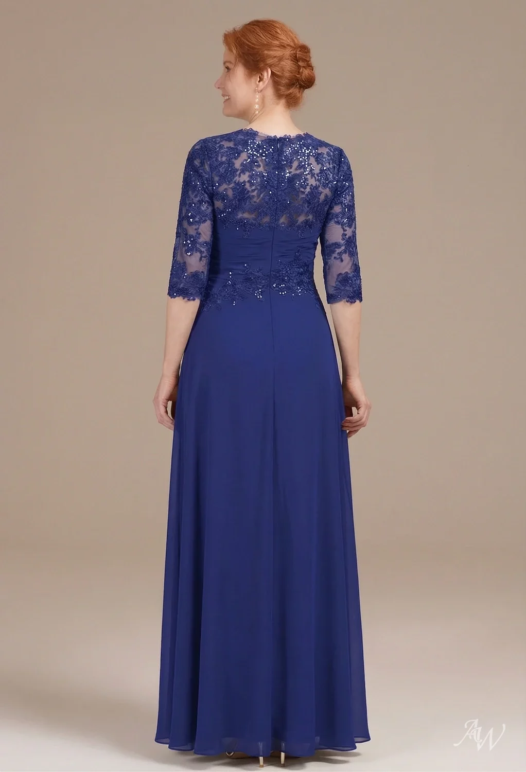royal blue dresses for mother of the bride Cap Sleeve Navy Bridesmaid Dress Sequin APD3343 Chiffon A Blue Mother of the Bride