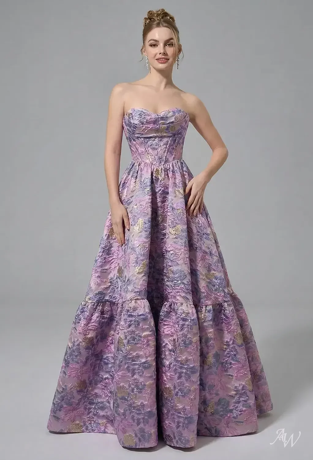 wisteria prom dresses Azazie 2026 Lace Up Column Prom Dress Wisteria Gown