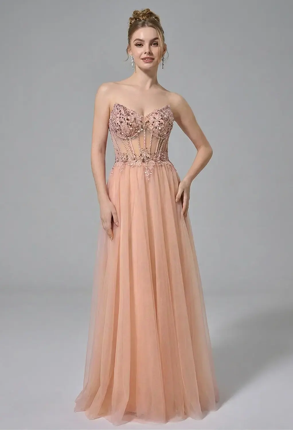 peach prom dresses Spell | Vina Lace Slip Dress main image 1