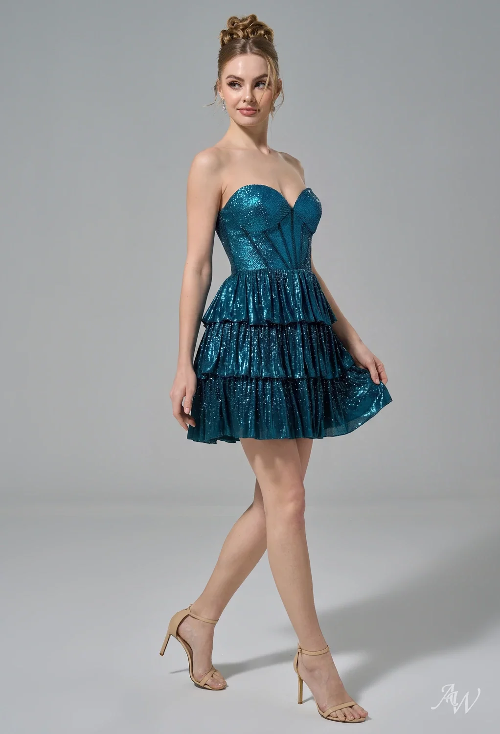 AW Lara Ink Blue Prom Dresses | AW.Bridal