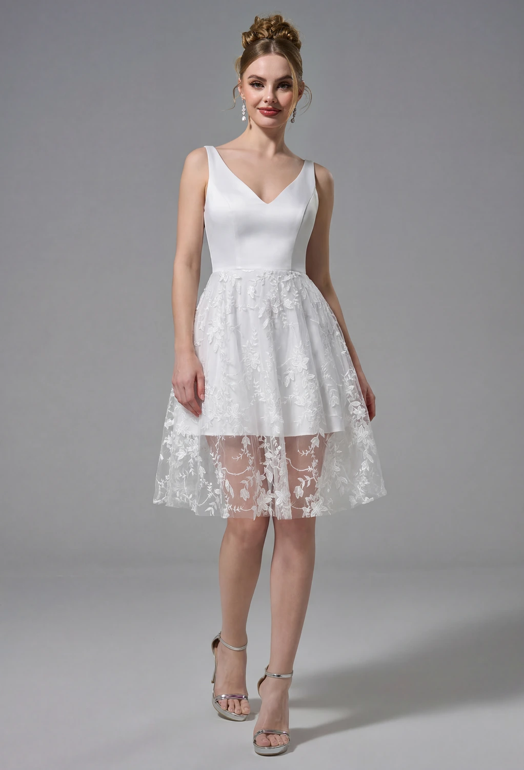 homecoming dresses 2023 near me Purple Homecoming Dress 2023 Short Spaghetti Straps Tulle with Appliques main image 0
