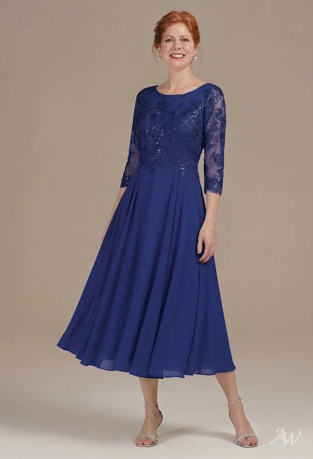 AW June Royal Blue Mother of the Bride Dresses | AW.Bridal