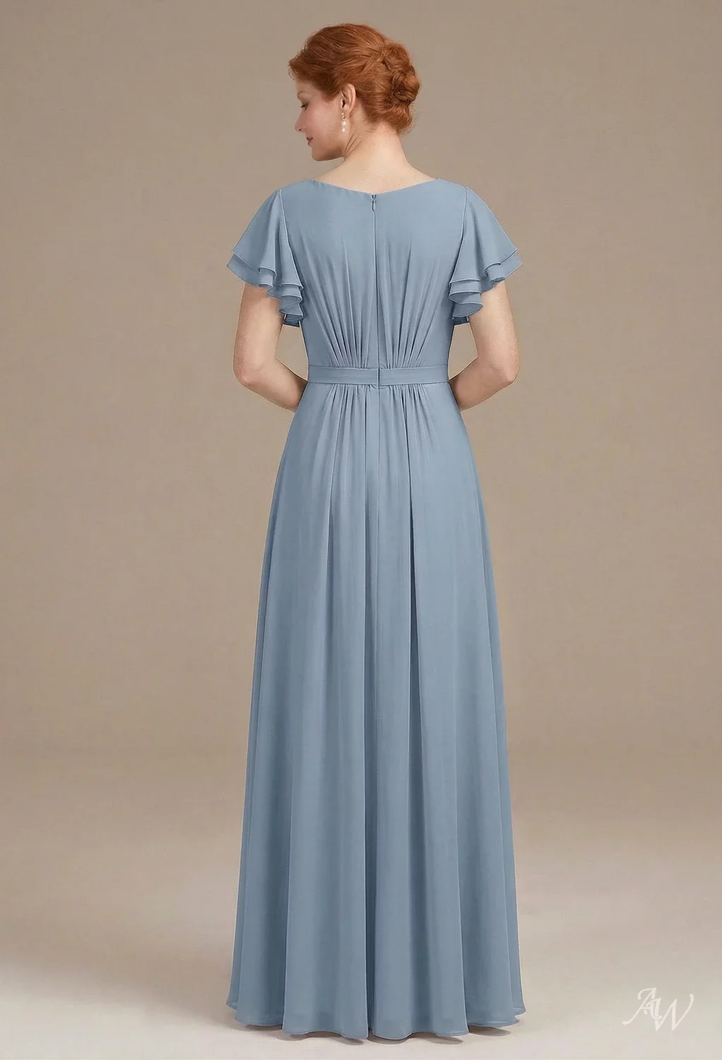 sky blue mother of the bride dress Sky Blue Long Sleeves A-Line Mother Of Bride Dress
