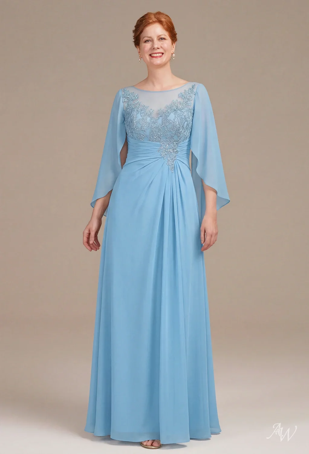 light blue beach dress Light Blue Chiffon Amelia Bauble Dress