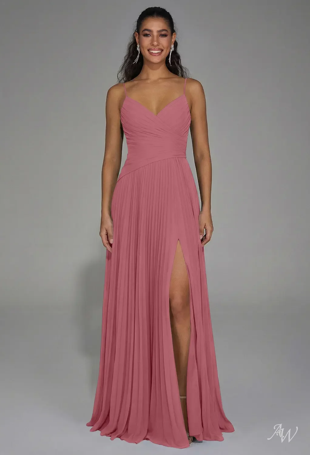 AW Angelina Desert Rose Bridesmaid Dresses | AW.Bridal