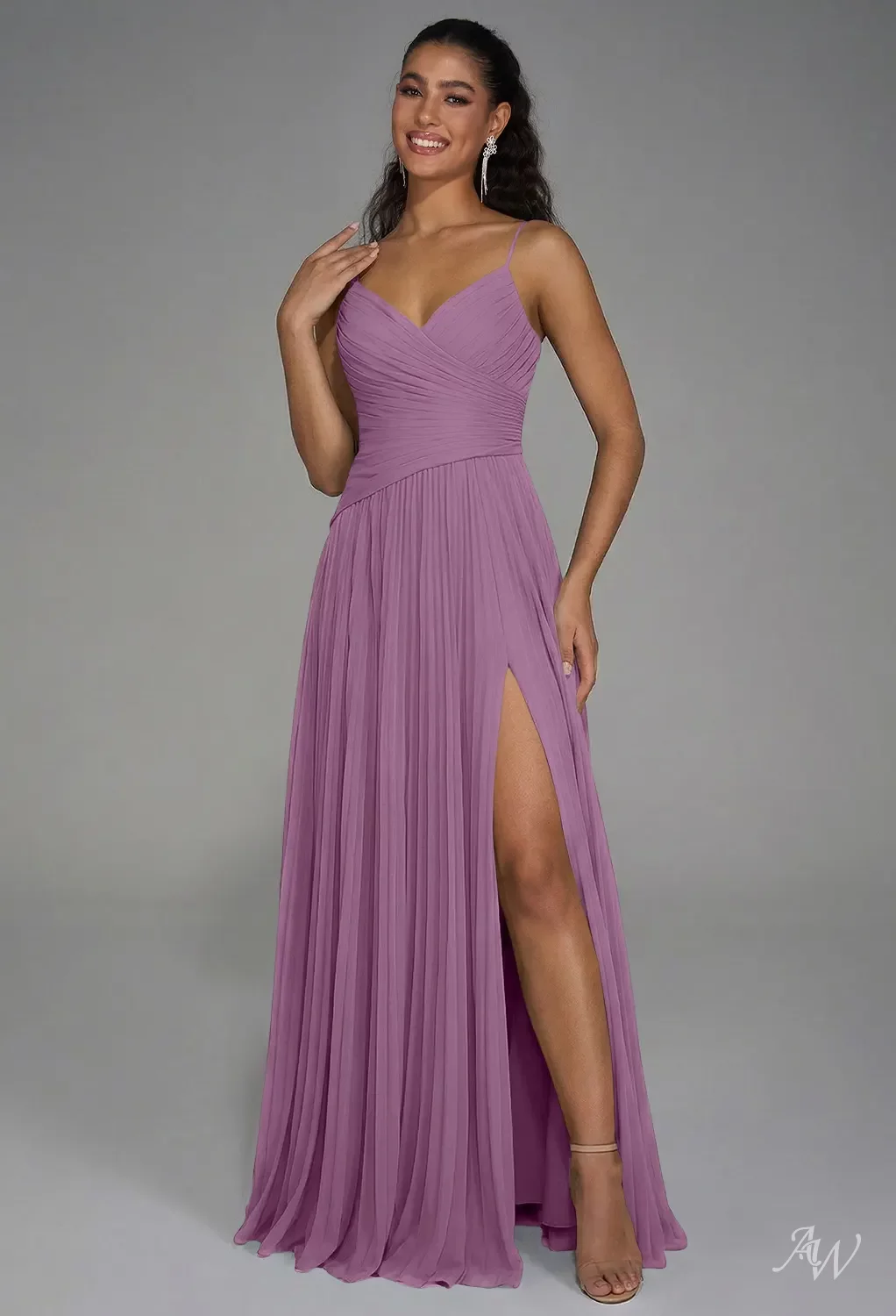 sachin and babi light blue dress Orchid Bridesmaid Dresses main image 1