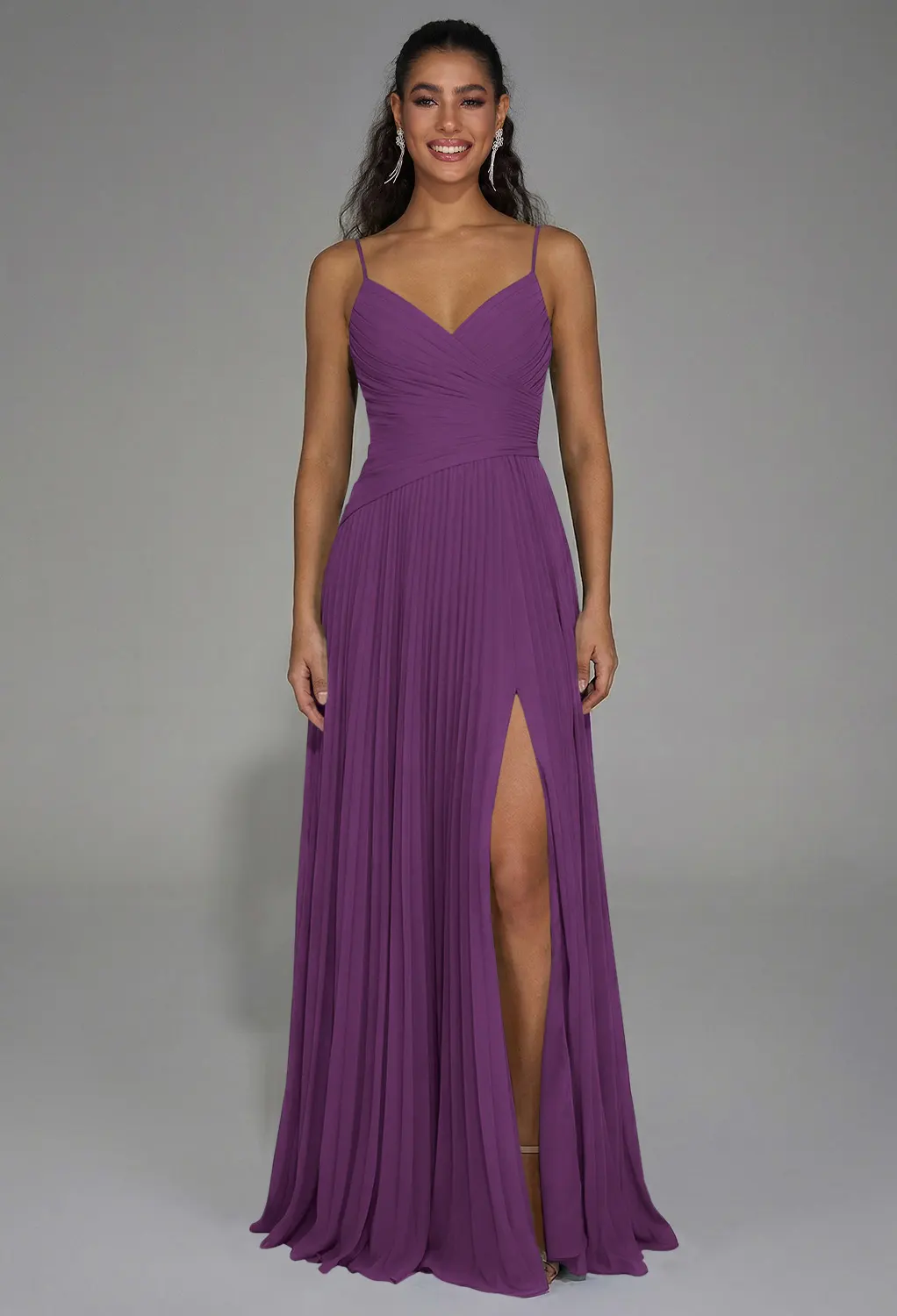 Purple Black Tie Wedding Guest Dresses | AW.Bridal