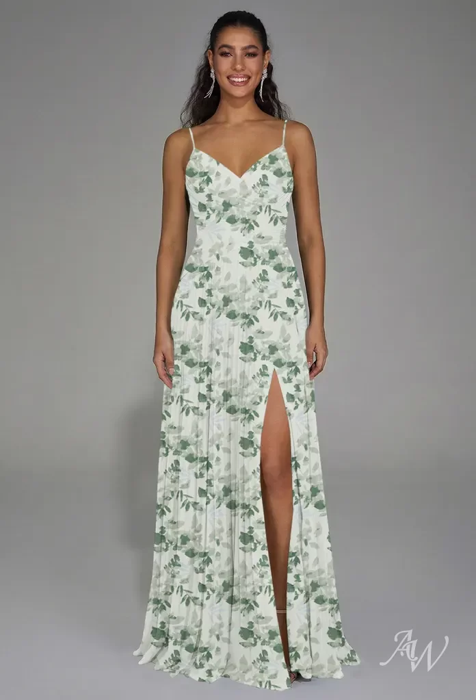 AW Angelina Tea Green Shade Bridesmaid Dresses | AW.Bridal