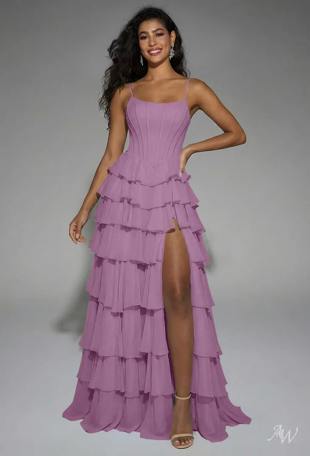 orchid bridesmaid dresses Elegant Off the Shoulder Satin Bridesmaid Dresses main image 0