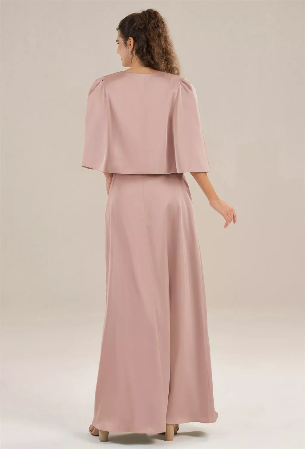 Dusty Rose Wraps Shawls Shrugs Cover up | AW.Bridal