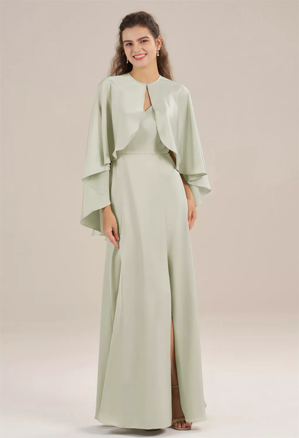 Sage Green Wraps Shawls Shrugs Cover up | AW.Bridal