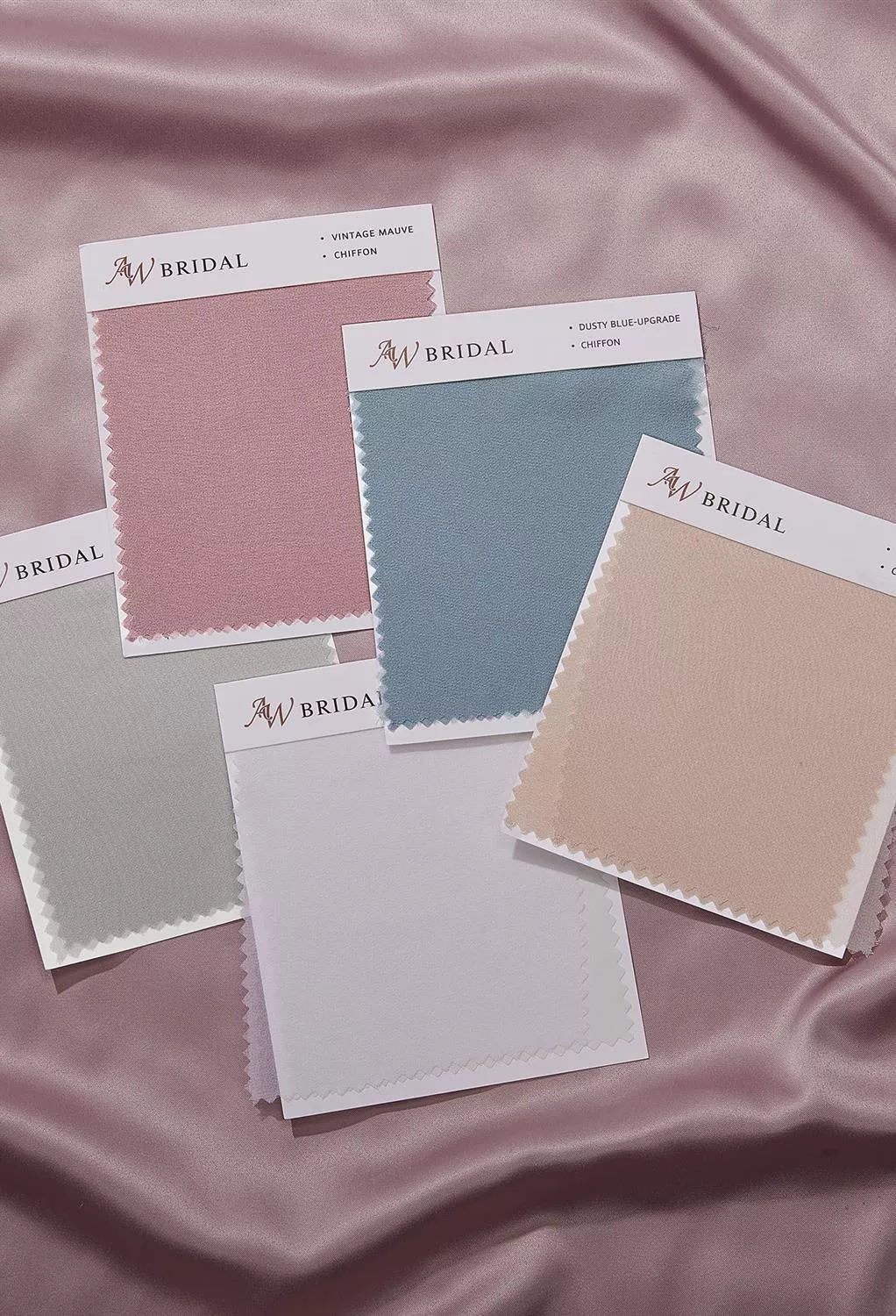 AW Chiffon Swatches for Bridal Dresses