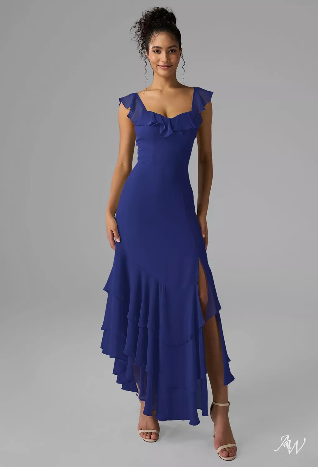 Anaya with Love Maxi-jurk voor dames met korte mouwen