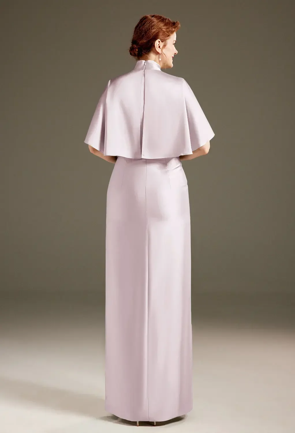 AW Luster Dress, Taupe Crystal Satin Satin Charmeuse Floor Length Halter Neckline Mother of the Bride Dresses | AW.Bridal New Zealand AW Luster Dress, Taupe Crystal Satin Satin Charmeuse Floor Length Halter Neckline Mother of the Bride Dresses | AW.Bridal New Zealand