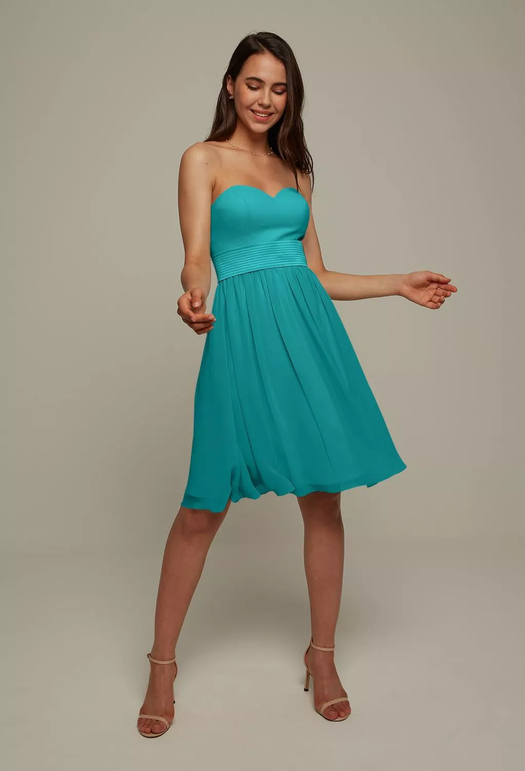 Turquoise Short Bridesmaid Dresses | AW.Bridal New Zealand