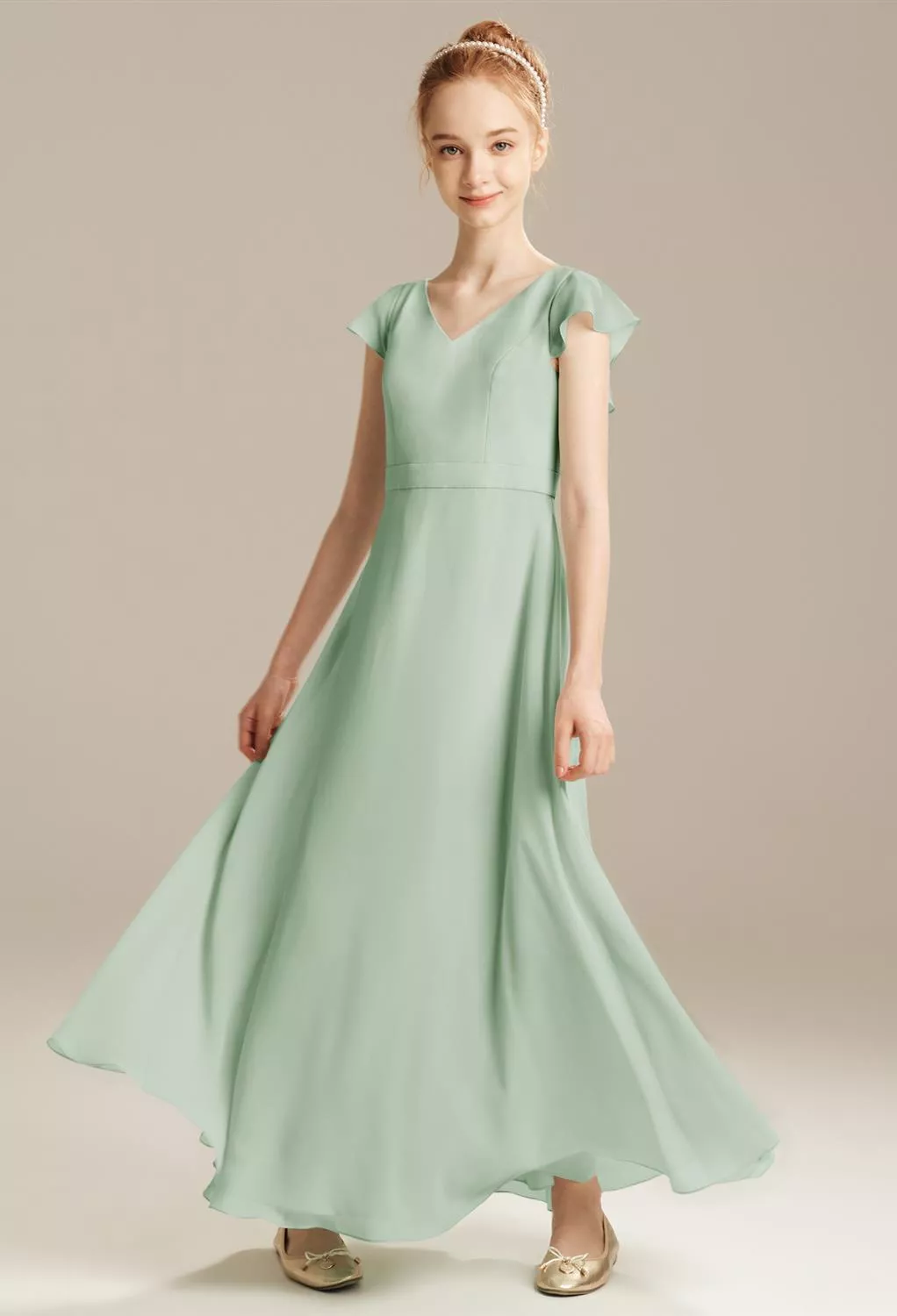 junior bridesmaid dresses nz G20234N Navy V neck, 2 layer skirt junior bridesmaid, party dress.  Bridal  & Ball New Zealand