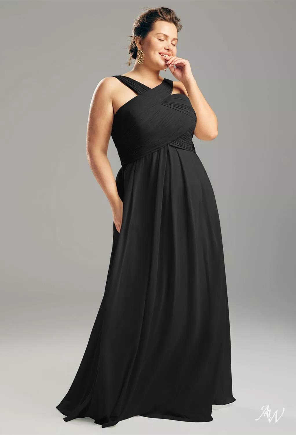 black bridesmaid dresses nz AW Vienna Black Bridesmaid Dresses