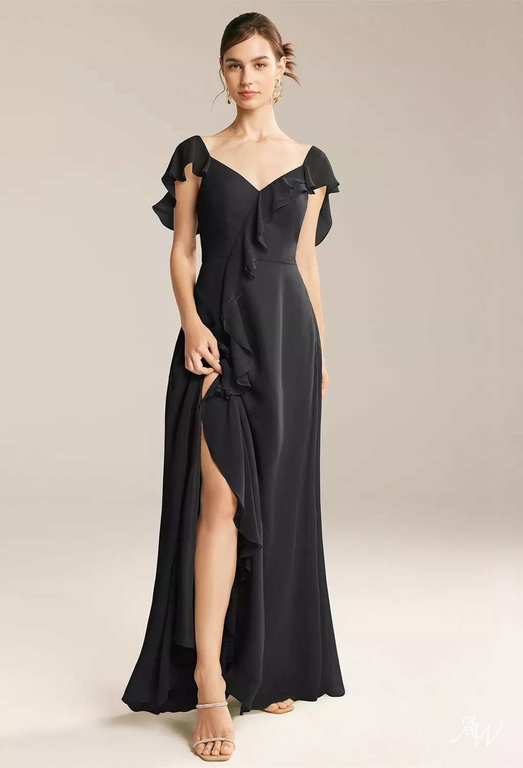 black bridesmaid dresses nz AW Marcia Black Bridesmaid Dresses