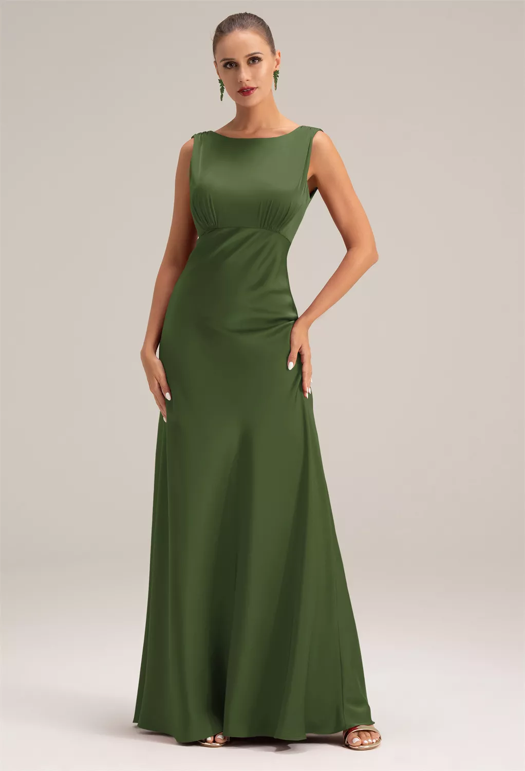 Green Olive Formal Dresses | AW.Bridal New Zealand