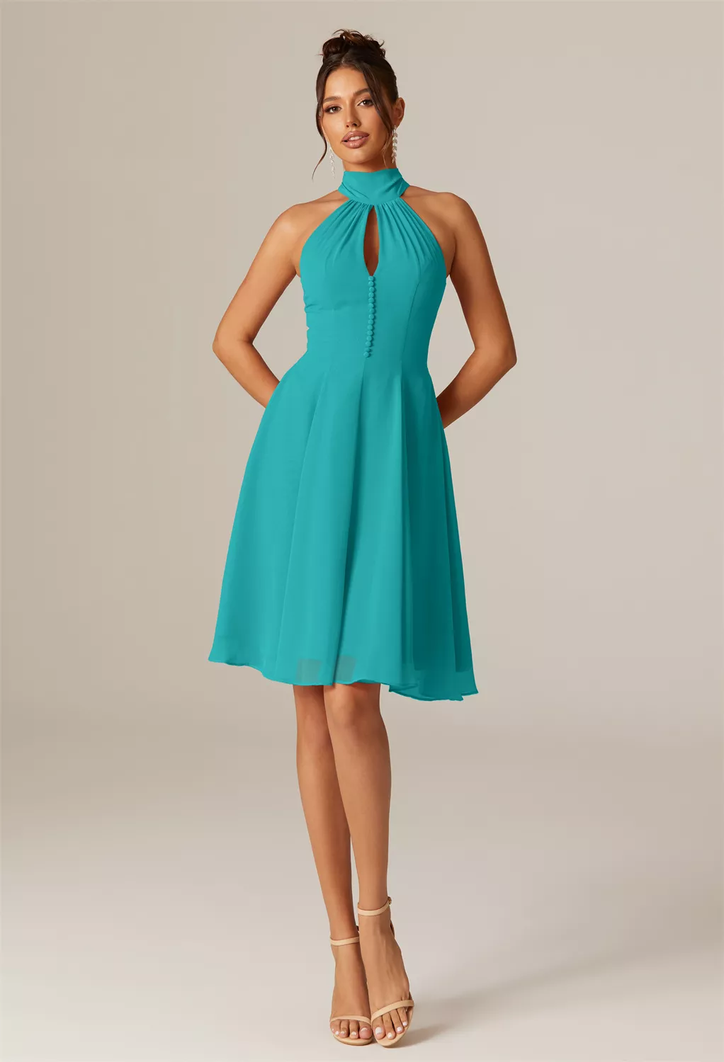 Turquoise Short Bridesmaid Dresses | AW.Bridal New Zealand