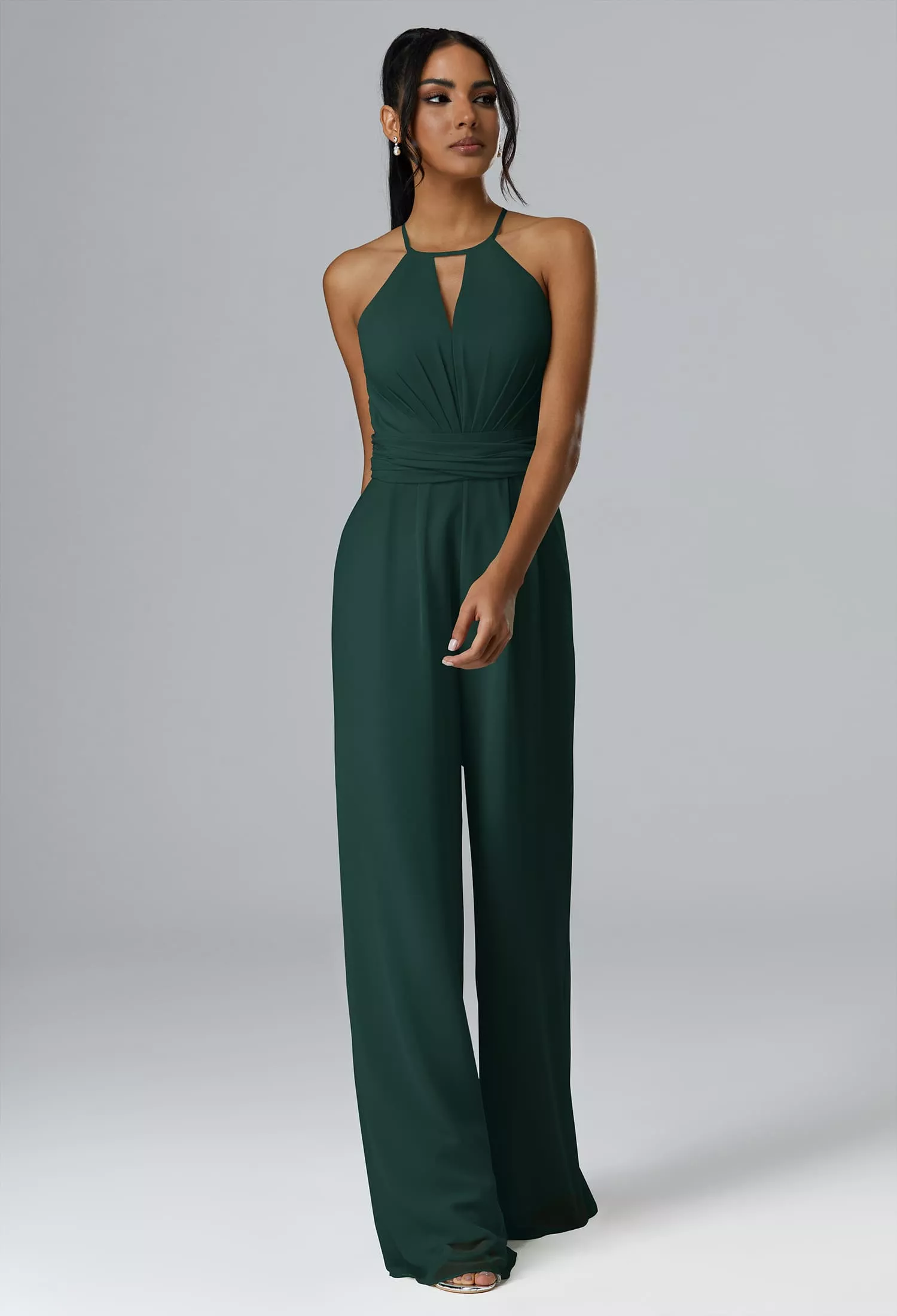 emerald green bridesmaid dresses nz Mermaid Emerald Green Satin Tulle Cheap Bridesmaid Dresses , MRB0033 main image 1