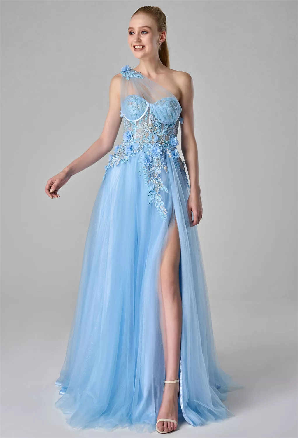 evening dresses new zealand 11454 Navy blue A-line. Open back. RRP $660 – Bridal & Ball New Zealand
