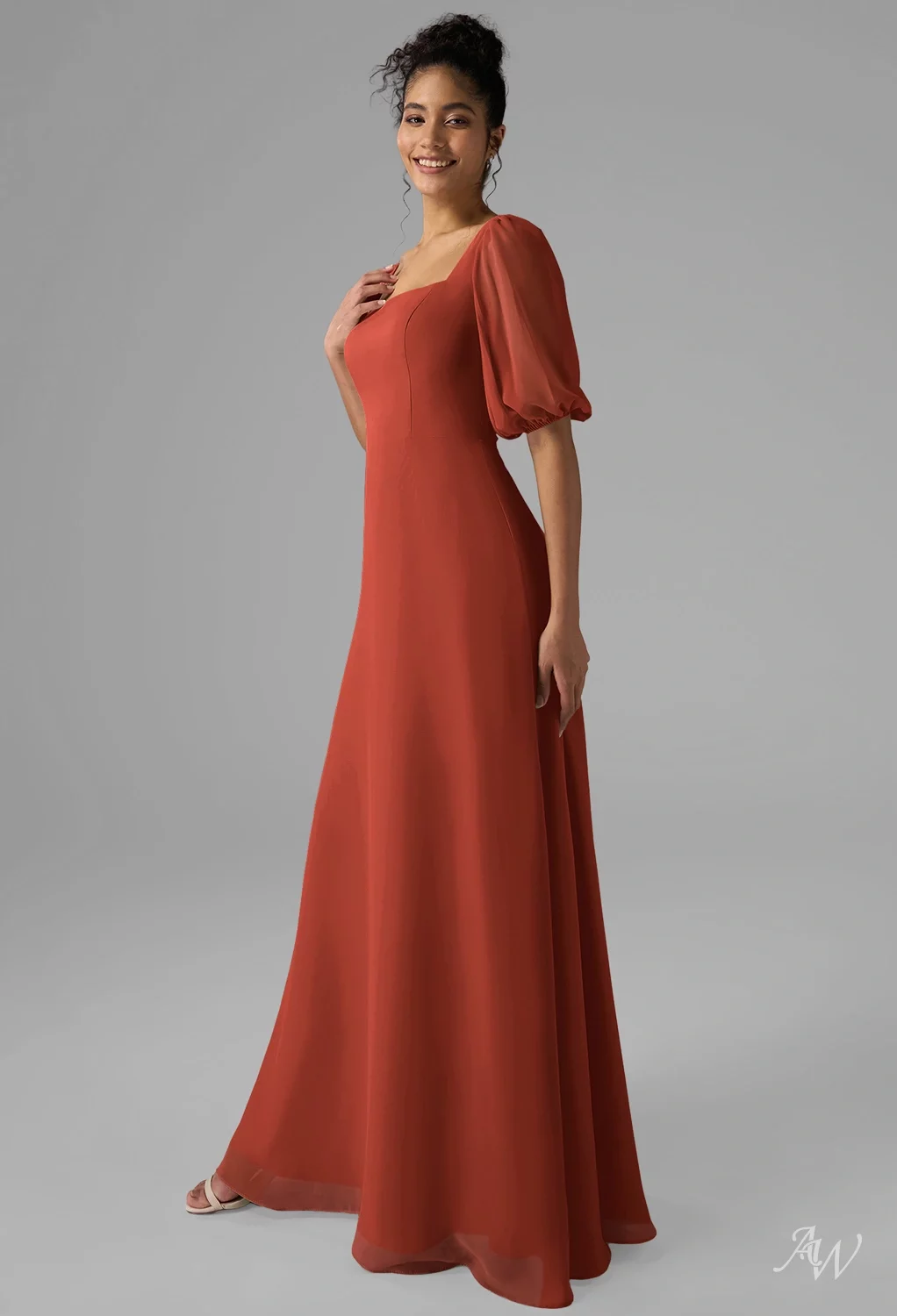 AW Philippa Rust Bridesmaid Dresses | AW.Bridal New Zealand