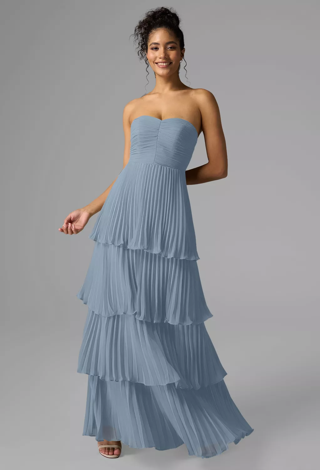 Light Dusty Blue Bridesmaid Dresses | AW.Bridal New Zealand