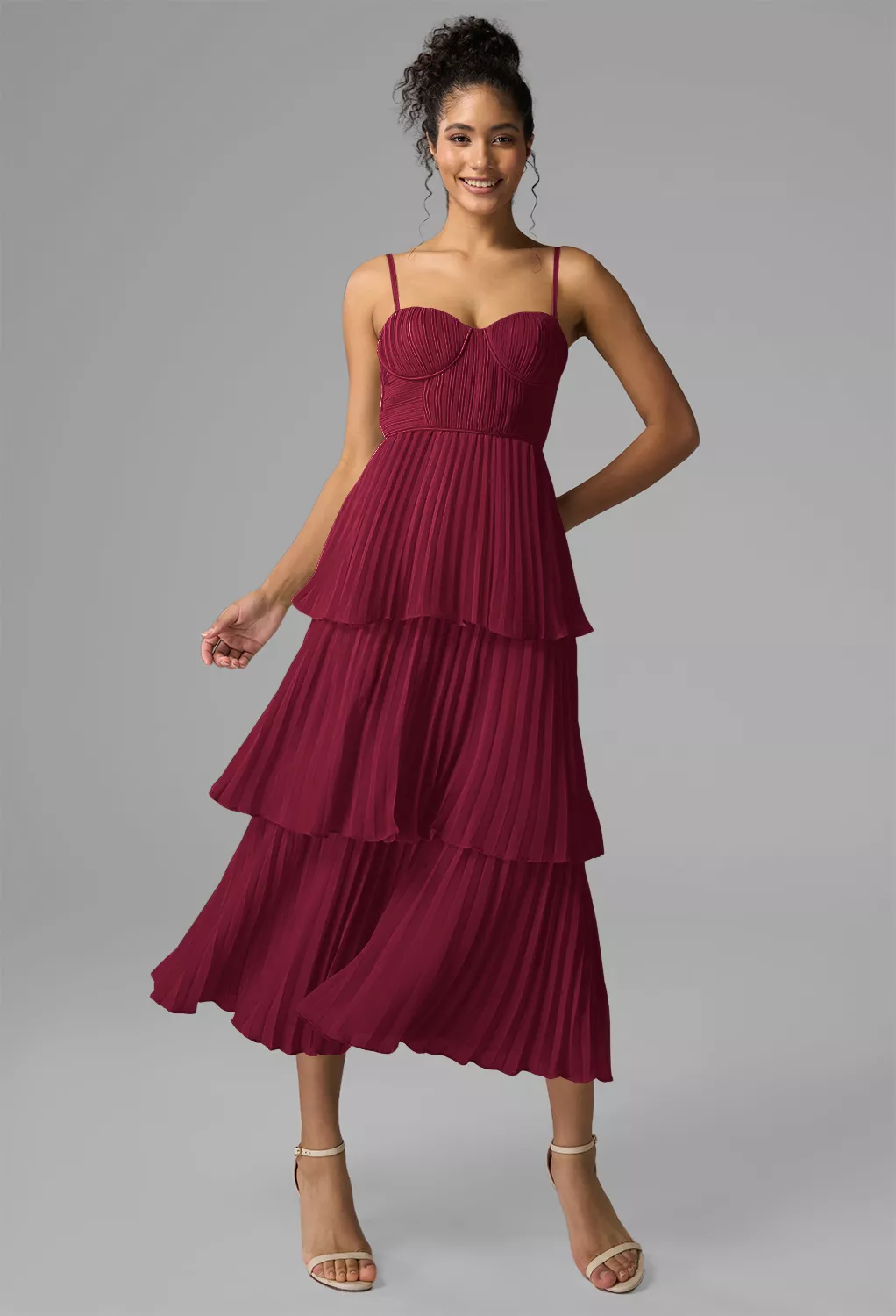 burgundy dress nz Cosette Burgundy Maxi Dress main image 0
