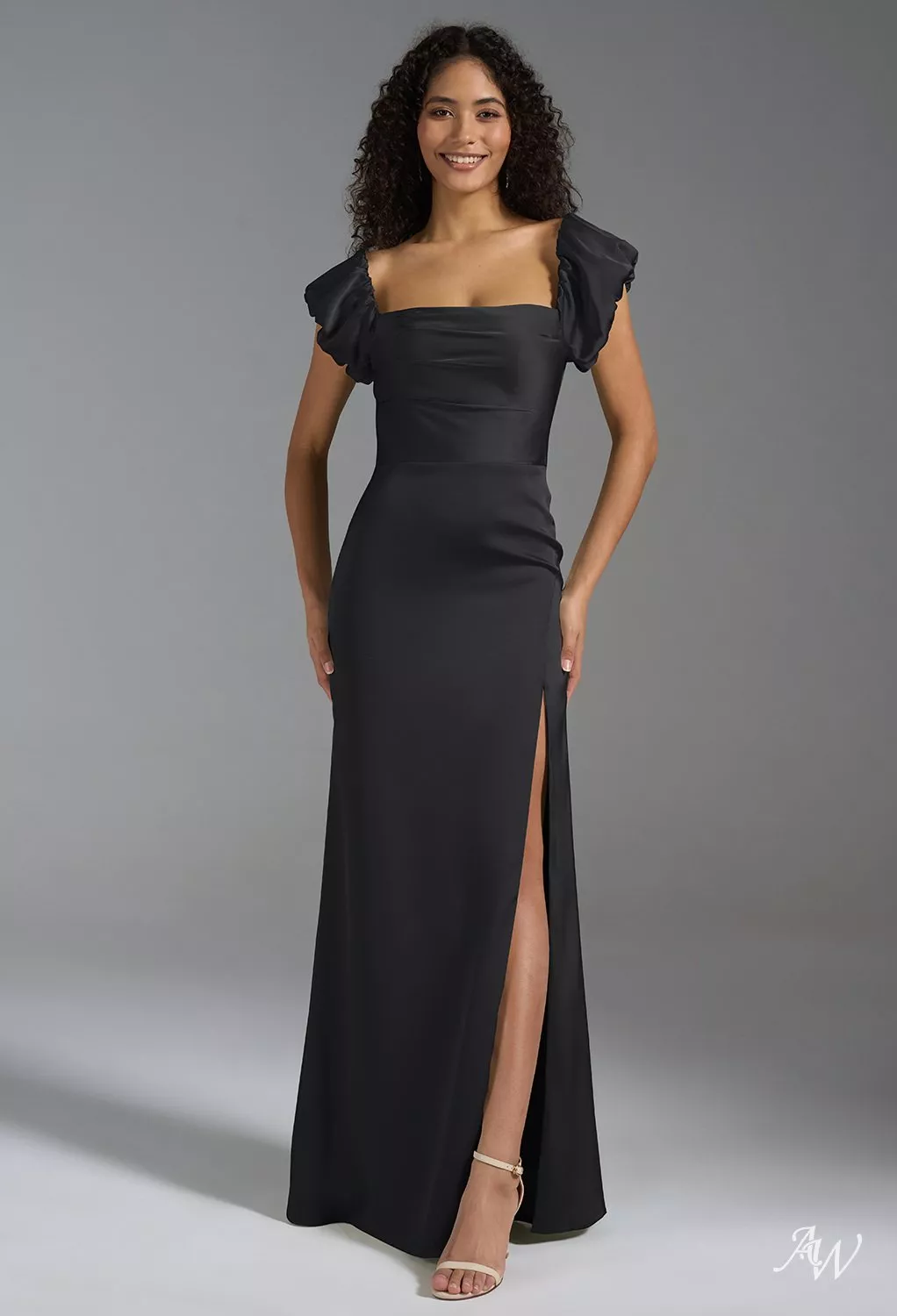 AW Samara Convertible Dress, Navy Crystal Satin Satin Charmeuse Floor  Length Straight Neckline Bridesmaid Dresses | AW.Bridal New Zealand