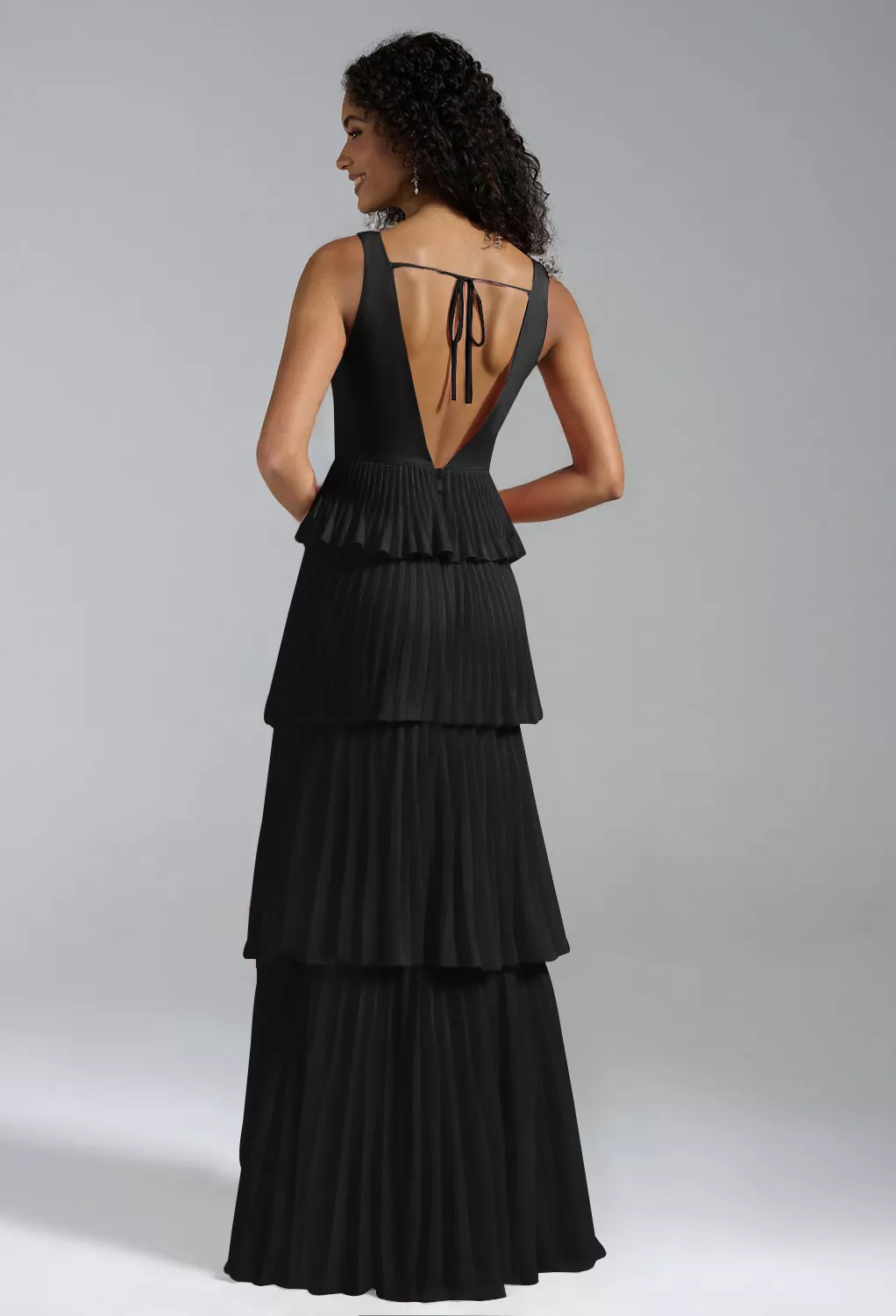 AW Asma Black  Bridesmaid Dresses