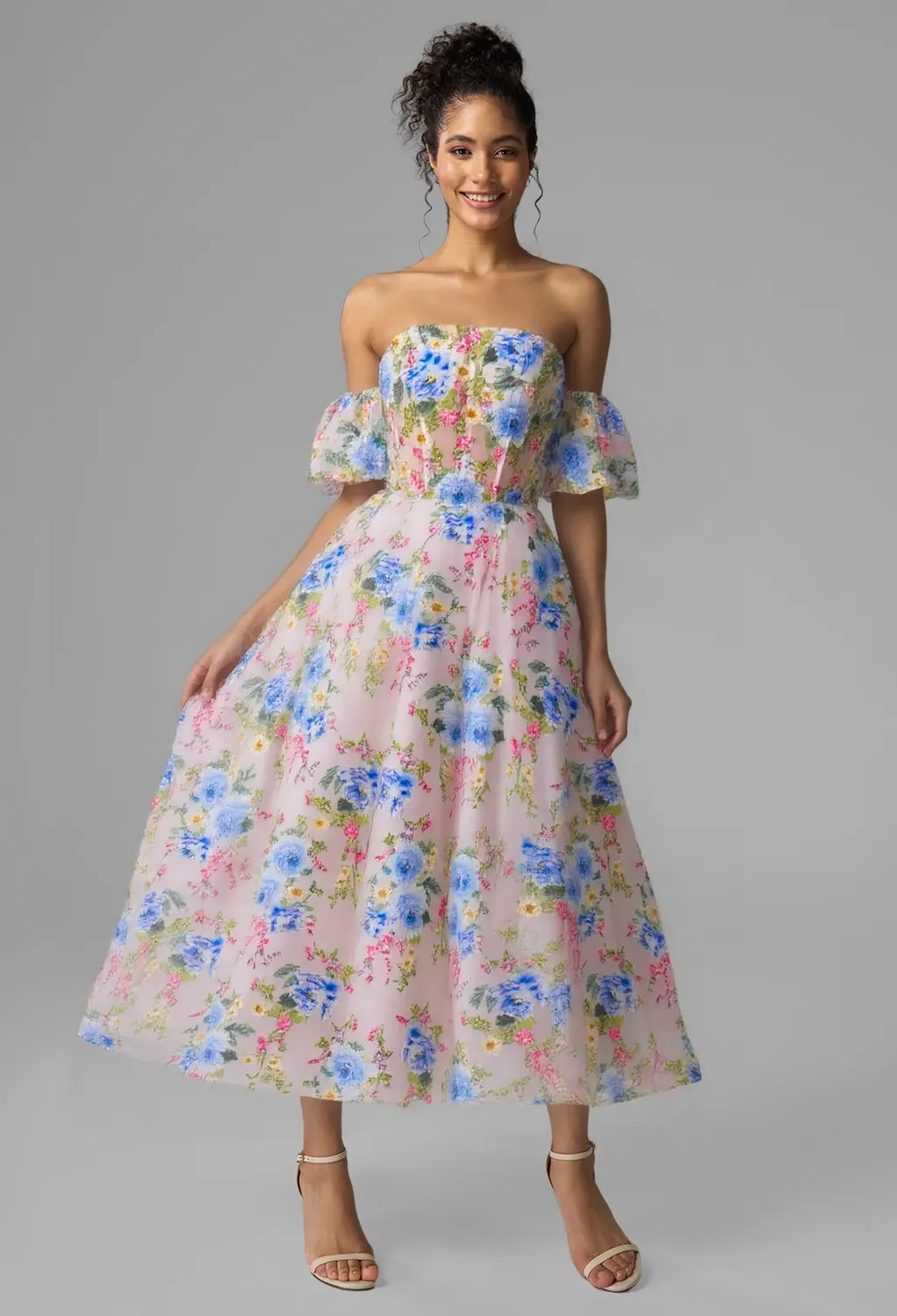 white christmas dresses Malaya Dress – G L A M O U R main image 1