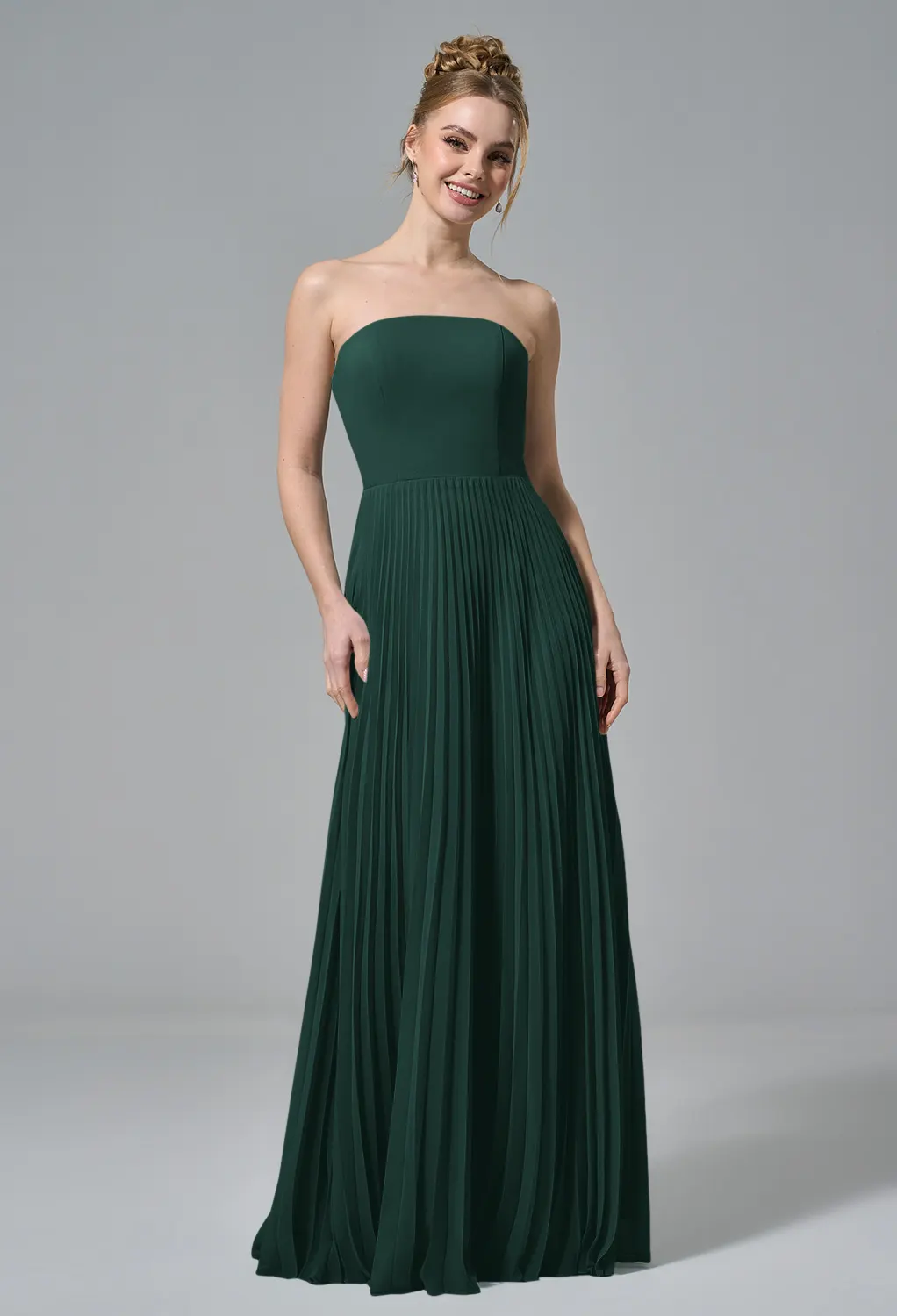 emerald green bridesmaid dresses nz Mermaid Emerald Green Satin Tulle Cheap Bridesmaid Dresses , MRB0033 main image 1