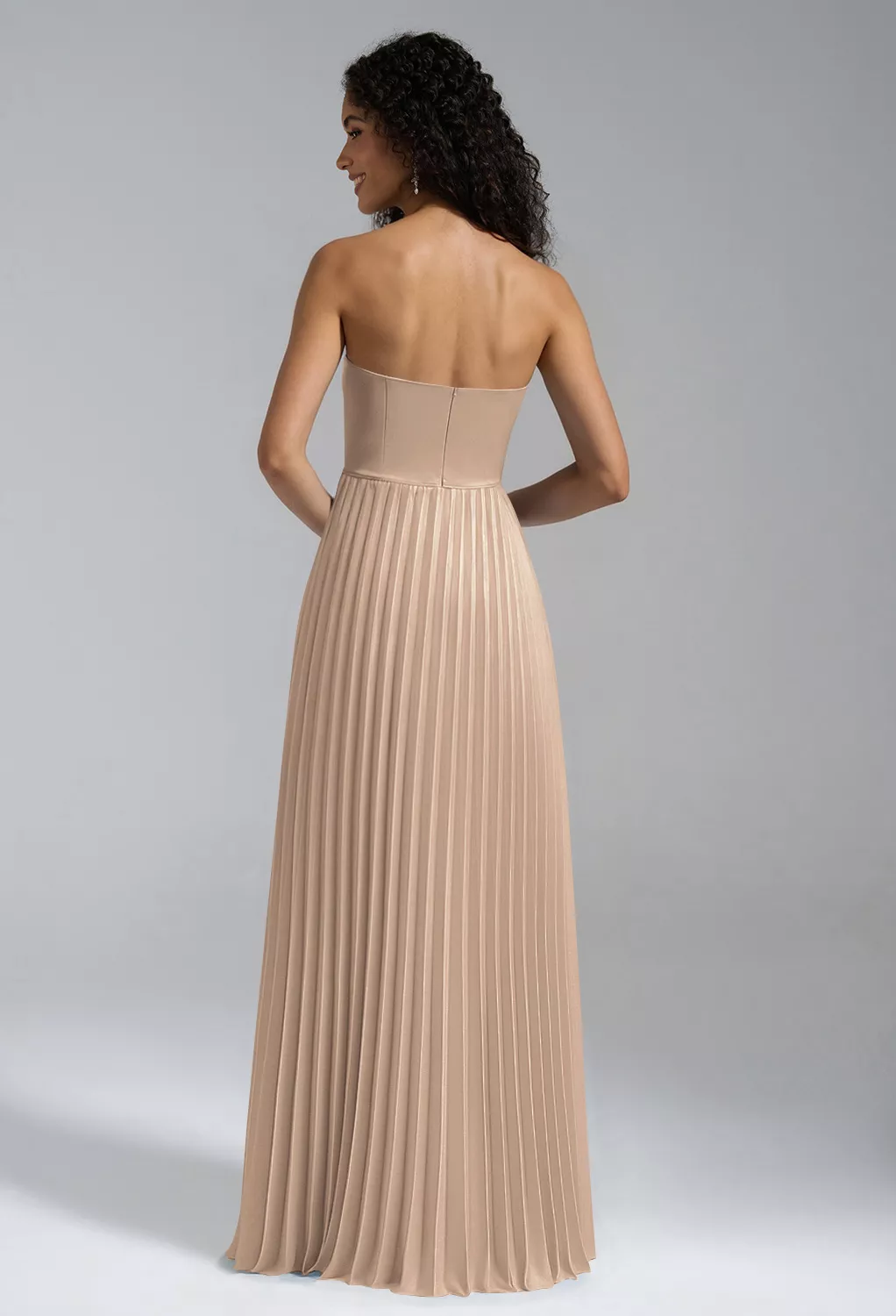cheap bridesmaid dresses nz Twist Back Satin Bridesmaid Dress - Moss Green