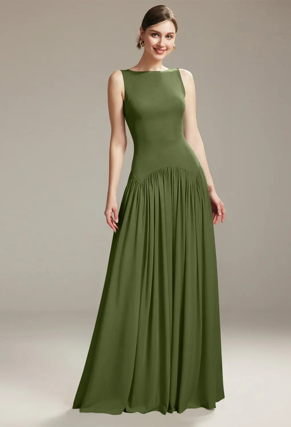 Green Olive Bridesmaid Dresses | AW.Bridal New Zealand
