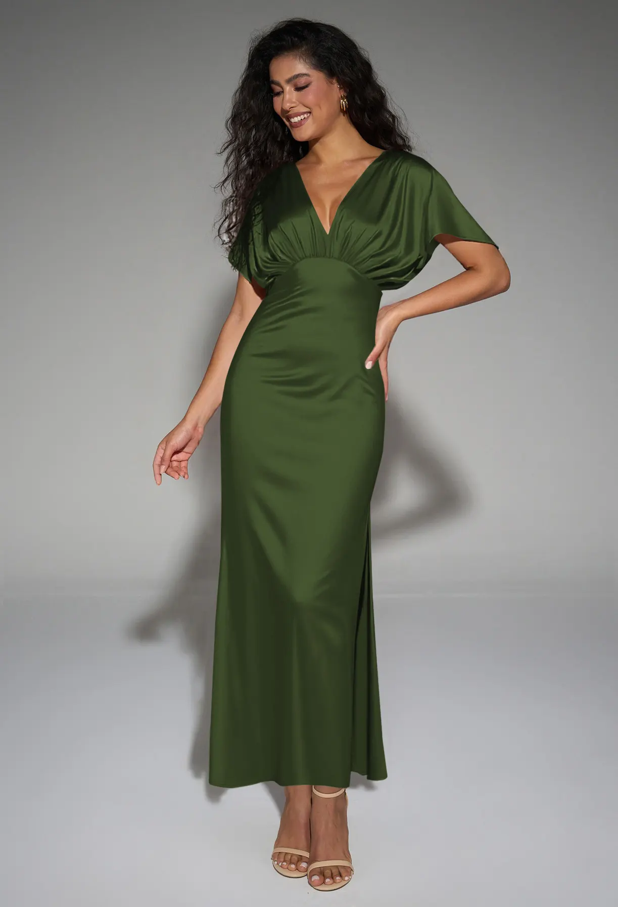 Green Olive Holiday Dresses | AW.Bridal New Zealand