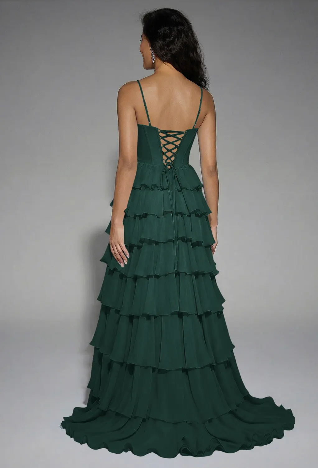 Dark Emerald Black Tie Wedding Guest Dresses | AW.Bridal New Zealand