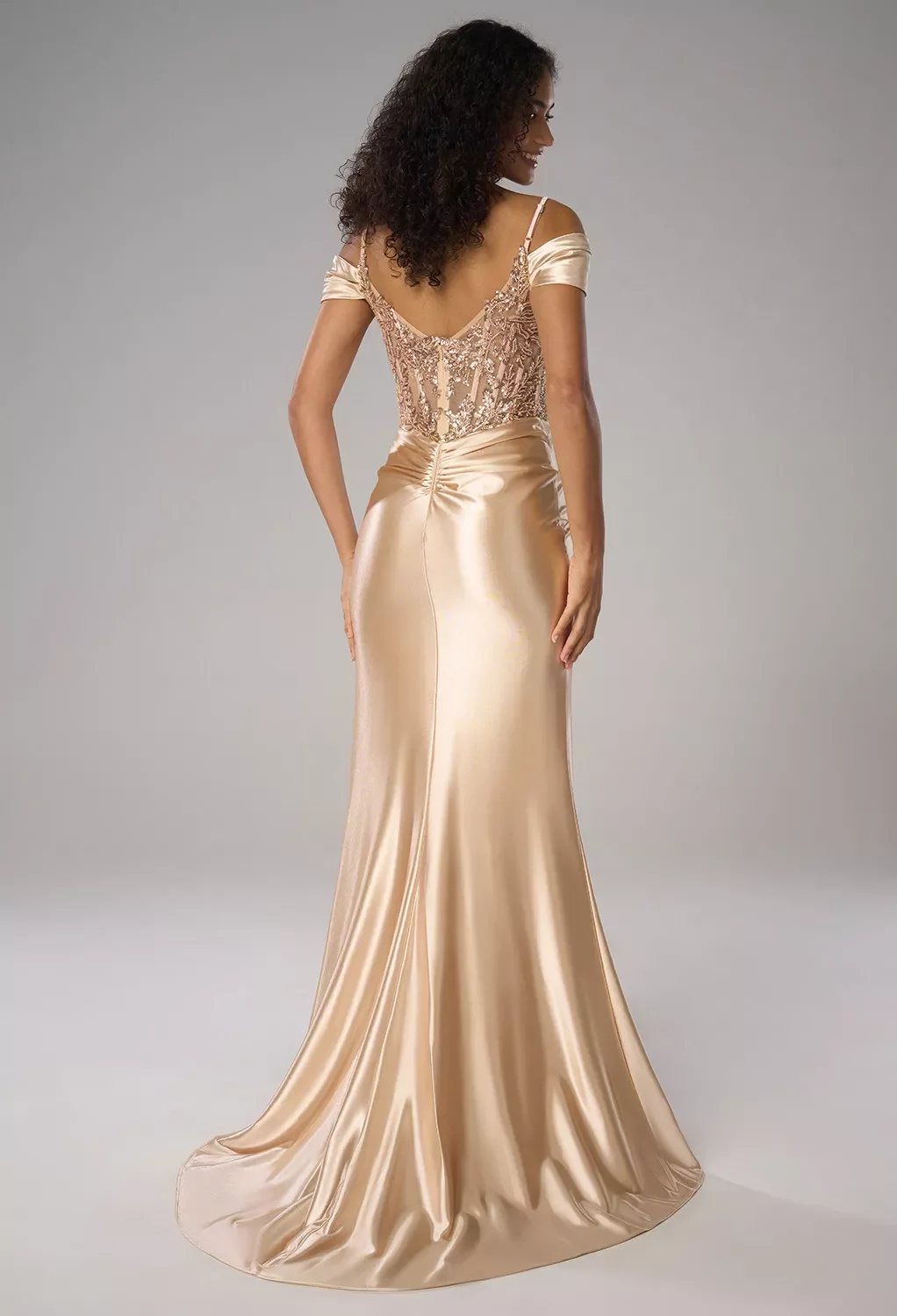gold dress singapore Light Gold Black Tie Wedding Guest Dresses