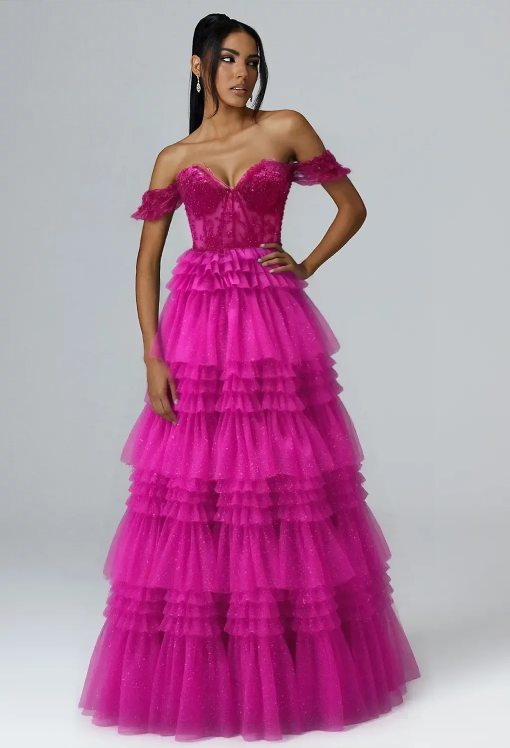a line dress singapore Soft and multifacited, ANGELINE is a plain A-line gown with a sweetheart  neckline that comes with a modern cheongsam overlay. With a matching A-line  overlay adorned with pastel floral laces and beads,